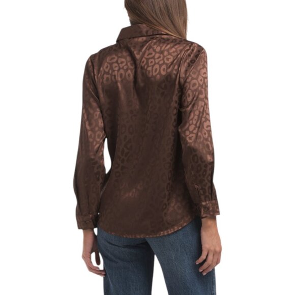 LIV LOS ANGELES Animal Print Blouse - Picture 2 of 3